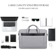 Sacoche Ordinateur Portable Étanche Résistante Avec Grande Capacité Et Bandoulière Amovible Pour Laptop 15.6 Pouces Grise - w...