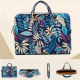 Sacoche Ordinateur Portable 11.6 Pouces Bleu Feuilles Colorées Étanche Résistante Aux Chocs Avec Doublure En Flanelle - www.y...