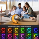 Enceinte Bluetooth Intelligente Avec Chargeur Sans Fil Réveil et Lumière Ambiante 15W - www.yonis-shop.com