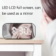 Enceinte Bluetooth Avec Réveil Et Écran LCD Miroir À Luminosité Réglable Bluetooth 5.0 Lecture MP3 Et Carte TF - www.yonis-sh...