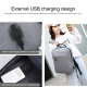 Sacoche Ordinateur Portable Grande Capacité Imperméable Avec Port USB Pour Laptop 15.6 Pouces - www.yonis-shop.com