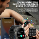 Montre Connectée Sport Étanche IP67 Écran 2 Pouces Bluetooth 5.1 Appels Sommeil Oxygène Cardio Pression Artérielle - www.yoni...