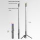Perche Selfie Trépied Pour Streaming Extensible Jusqu’à 159 Cm Avec Lumière LED Et Télécommande Bluetooth - www.yonis-shop.com
