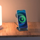 Chargeur Sans Fil Vertical 3 en 1 en Métal Argenté Compact et Efficace pour Téléphones AirPods et Apple Watch - www.yonis-sho...