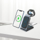 Chargeur Sans Fil Vertical 3 en 1 en Métal Argenté Compact et Efficace pour Téléphones AirPods et Apple Watch - www.yonis-sho...