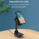 Chargeur Sans Fil 2 en 1 Portable avec Support Pliable et Double Charge - www.yonis-shop.com