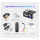Videoprojecteur LED Portable Multimédia 25ANSI Idéal Pour Jeux et Home Cinéma Léger et Design Avec Longue Durée de Vie - www....