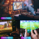 Vidéoprojecteur Android 9.0 Full HD 1080P 450 ANSI Lumens 2GB RAM 16GB ROM Dual WiFi Bluetooth Home Cinéma Noir - www.yonis-s...