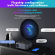 Vidéoprojecteur Android 9.0 Full HD 1080P 450 ANSI Lumens 2GB RAM 16GB ROM Dual WiFi Bluetooth Home Cinéma Noir - www.yonis-s...