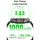 Montre Connectée Sport Avec Suivi Cardiaque Sommeil Écran IPS 1,7 Pouce Autonomie 25 Jours Étanchéité IP68 App FitCloudPro - ...