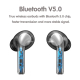 Écouteurs Bluetooth Sans Fil Sport Avec Basse Stéréo Et Contrôle Tactile - www.yonis-shop.com