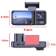 Dashcam Voiture 1080P Vue Avant Et Intérieure Détection De Mouvement Vision Arrière Et Surveillance 24 Heures - www.yonis-sho...