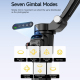 Stabilisateur Gimbal Pour Smartphone Pour Vlog Avec Suivi Du Visage Par IA Micro Détachable Et Lumière Magnétique - www.yonis...