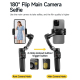 Stabilisateur Gimbal Pour Smartphone Pour Vlog Avec Suivi Du Visage Par IA Micro Détachable Et Lumière Magnétique - www.yonis...