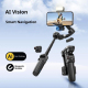 Stabilisateur Gimbal Pour Smartphone Pour Vlog Avec Suivi Du Visage Par IA Micro Détachable Et Lumière Magnétique - www.yonis...