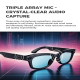 Lunettes Intelligentes Audio Avec Caméra HD Traduction IA Appels Bluetooth Résistantes À L’Eau IP67 6 Heures D’Écoute - www.y...
