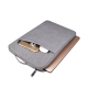 Sacoche Ordinateur Portable Étanche Et Protectrice Pour Laptop 13.3 Pouces En Polyester Gris Avec Poignée Télescopique Confor...