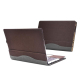 Sacoche Ordinateur Portable En Cuir PU Gris Élégant Protection Et Dissipation Thermique Optimale - www.yonis-shop.com
