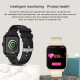 Montre Connectée Étanche IP67 Écran Tactile TFT 1.69 Pouces Appels Bluetooth Modes Sport Multiples Compatibilité iOS Android ...