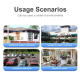 Caméra De Surveillance WiFi Panoramique HD 2MP À Double Objectif Avec Prise EU - www.yonis-shop.com