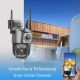Caméra De Surveillance WiFi Panoramique HD 2MP À Double Objectif Avec Prise EU - www.yonis-shop.com