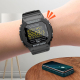 Montre Connectée Sportive Étanche 50m Avec Écran LCD Rappels Notifications Télécommande Caméra Compatibilité Android iOS - ww...