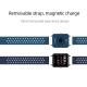 Montre Connectée IPS 1.3 Pouces Écran Couleur Surveillance Cardiaque Pression Artérielle Sommeil Oxymètre Étanche Bleu Bébé -...