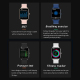 Montre Connectée Étanche IP68 avec Écran Tactile IPS 1.69 Pouces Surveillance Sommeil Fréquence Cardiaque Appels Bluetooth Te...