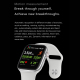 Montre Connectée Étanche IPX7 Avec Écran Couleur 1.75 Pouces Surveillance Sommeil et Fréquence Cardiaque Compatible iOS et An...