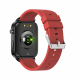Montre Connectée Écran HD 1.7 Pouces Surveillance Température Corporelle Et Oxygène Sanguin Bracelet TPU Étanche IP68 Autonom...