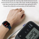 Montre Connectée Écran HD 1.7 Pouces Surveillance Température Corporelle Et Oxygène Sanguin Bracelet TPU Étanche IP68 Autonom...