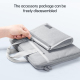 Sacoche Ordinateur Portable 14 Pouces Tissu Oxford Résistante à l'Eau avec Pochette Accessoire Intégrée Design Élégant et Min...