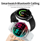 Montre Connectée AMOLED 1.43 Pouces Contrôle Santé et Appels BT Surveillance Fréquence Cardiaque Tension Oxygène Batterie Lon...