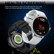 Montre Connectée AMOLED 1.43 Pouces Contrôle Santé et Appels BT Surveillance Fréquence Cardiaque Tension Oxygène Batterie Lon...