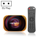 Box Android TV 4K Ultra HD 8K Vidéo Amlogic S905X4 Quad Core 4GB+128GB WiFi Dual-Band BT4.1 LAN 1000M HDMI