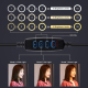 Anneau Lumineux LED 20 cm Pour Vlogging Selfies Et Vidéos USB À Intensité Réglable 3 Modes Avec Pince Smartphone - www.yonis-...