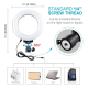 Anneau Lumineux LED USB Pour Selfie Vidéo Et Photo 12 Cm 3 Couleurs Intensité Réglable Tête Rotative À 360° - www.yonis-shop.com