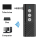 Récepteur Émetteur Bluetooth 5.3 AUX Pour Voiture Lecteur De Carte TF Jusqu’à 64 Go Autonomie 10 Heures Portée 15 Mètres - ww...