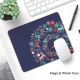 Tapis De Souris Antidérapant En Caoutchouc Épais Avec Motif Cœur Rouge Taille 21x26cm Surface Lisse Et Confortable - www.yoni...