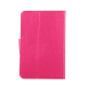 Housse universelle rose fermée vue de dos pour tablette tactile 10.1 pouces en simili cuir - Yonis Y-heu8