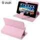 Housse universelle tablette tactile 9 pouces support étui Rose - www.yonis-shop.com