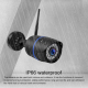 Camera Surveillance HD 1080P Sans Fil Détection Mouvement Audio Bidirectionnel Vision Nocturne Infrarouge Carte TF Étanche IP...