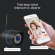 Camera Surveillance HD 1080P Sans Fil Détection Mouvement Audio Bidirectionnel Vision Nocturne Infrarouge Carte TF Étanche IP...