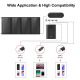 Chargeur Solaire Pliable 24 W À 4 Panneaux Pour Smartphone Et Tablette Double USB Charge Rapide QC3.0 AFC - www.yonis-shop.com