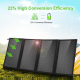 Chargeur Solaire Pliable 24 W À 4 Panneaux Pour Smartphone Et Tablette Double USB Charge Rapide QC3.0 AFC - www.yonis-shop.com