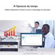 Mini PC Windows Haute Performance Quad Core Support HDMI VGA Sécurité Optimale Vidéo HD 1080P Idéal Pour Écoles Bureaux Insti...