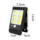 Lampe Solaire Extérieure De Jardin À Détecteur De Mouvement 24 LED COB 3 Modes 6 À 8 Heures Sans Fil Résistante À La Pluie - ...