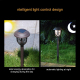 Lampe De Jardin Solaire LED Décorative IP65 À Lumière Blanche Avec Autonomie De 8 Heures - www.yonis-shop.com