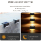 Lampes Solaires LED Pour Escaliers Extérieurs 12 Pièces Étanches IP65 Blanc Chaud Marron Allumage Automatique 8 À 10 Heures -...