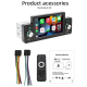 Autoradio Bluetooth 5.1 Écran 5 Pouces Support Mirror Link et CarPlay USB et FM - www.yonis-shop.com